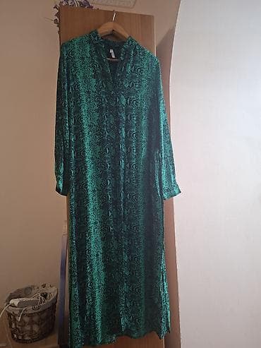 тигровое платье: Платье-миди с принтом под змеиную кожу накидка - Цвет — 1