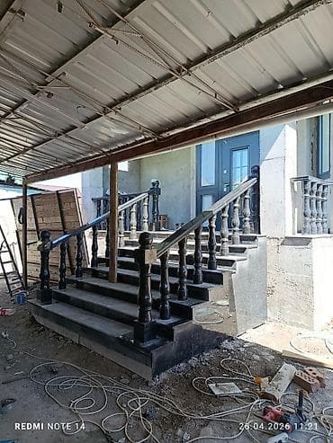 Готовые перила: Готовые перила, Материал: Камень, Для крыльца — 5