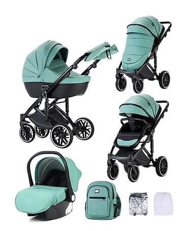люлька коляска: Детская коляска 3 в 1 в мятном цвете: люлька, прогулочный блок и — 1