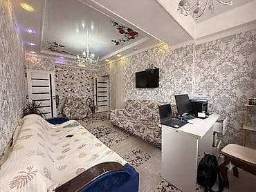 дорого: 2 комнаты, 54 м², Асанбай мкр Элитка, 8 этаж, Свежий ремонт — 6