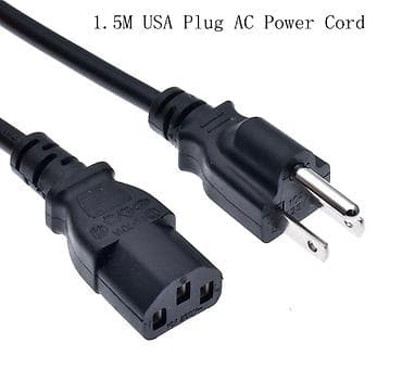 Кабель питания для компьютера и техники под вилку стандарта США