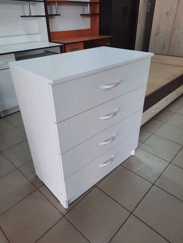 тумбы комоды с зеркалом: Комод для одежды, Новый, С зеркалом, ЛДСП, цвет - Белый, Бесплатная доставка — 8