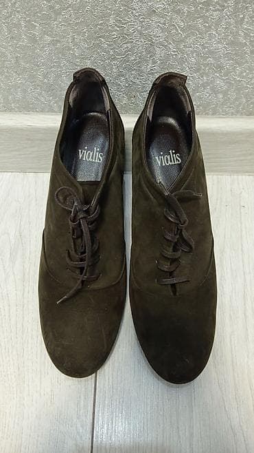 labubu бишкек: Женские ботильоны на шнуровке. - Материал: натуральная замша; задник — 7