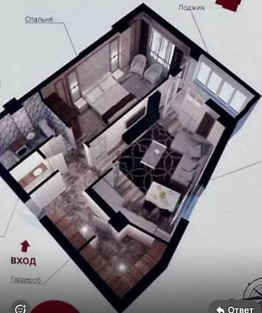 nova grand: 2 комнаты, 61 м², Элитка, 10 этаж, Евроремонт — 2