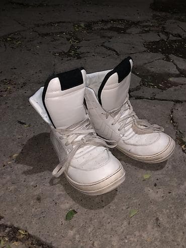 мужской обувь бу: Rick Owens Geobasket White Состояние нормальное, есть складки брал за — 1