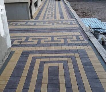 брусчатка бишкек дом брусчатки'' тротуарная плитка бордюры бишкек: Предлагаем услуги по укладке тротуарной плитки различных цветов и — 11