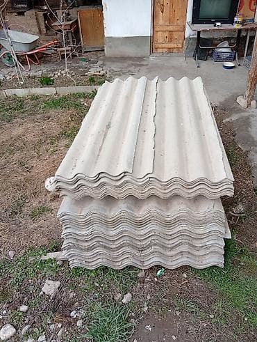 фибро цемент: Шифер, Асбестоцементный, Крупноволновой — 1
