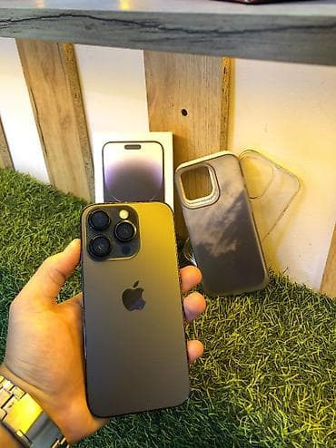 айфон с россии: IPhone 14 Pro, Б/у, 128 ГБ, Jet Black, Защитное стекло, Чехол, Коробка, 98 % — 1