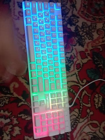 Компьютер жана ноутбук аксессуарлары: Клавиатура, Зымдуу туташтыруу, Өлчөмү: 100% — 2