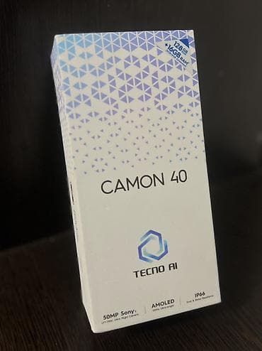 пиксель 10: Tecno Camon 30, Новый, 128 ГБ, цвет - Серый, 2 SIM — 1