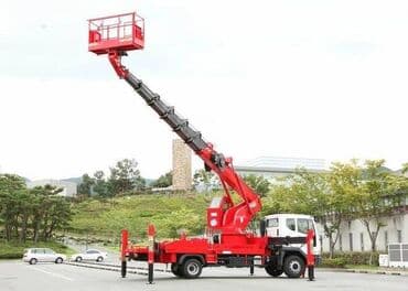 домкрать: Автовышка (гидроподъёмник на шасси) Описание: - — 4