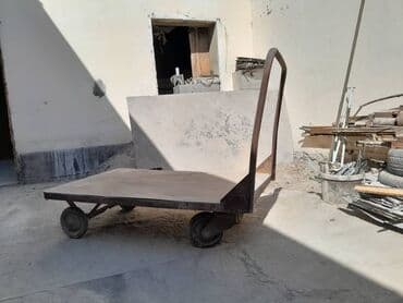 столярные инструменты: Садово-строительная тачка и тележка, Стальная, Четырехколесная — 7