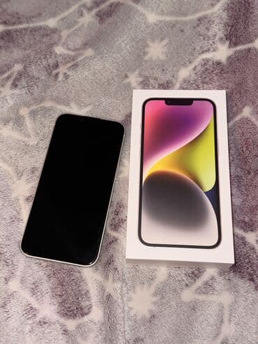 iphone 14 телефон: IPhone 14, Б/у, 256 ГБ, Белый, Зарядное устройство, Защитное стекло, Чехол, 84 % — 2
