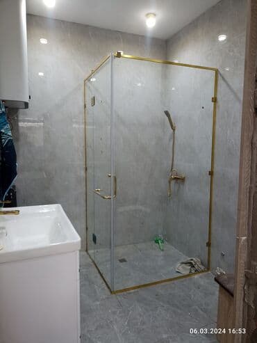 установка стеклянной перегородки в душе цена: На заказ Цельностеклянная перегородка, Для офиса, Бесплатный замер, Бесплатная доставка, Бесплатная установка — 2