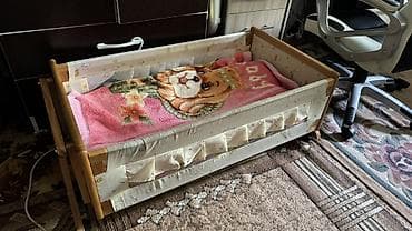 аддам даром: Токмок отдаю бесплатно детскую деревянную люльку от кроватки целая — 1