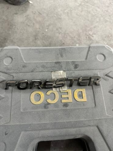 кызыл бирдик: Шильдик от Субару Форестер 
В оригинале по полам сломана — 1