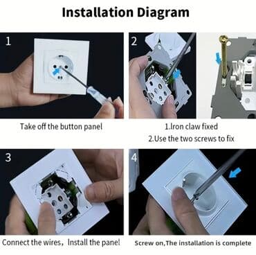 набор головка: Европейская розетка с заземлением (тип Schuko, EU) - Форм‑фактор — 7