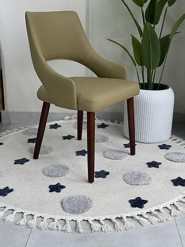 small table: Стул для кухни, Новый, Дерево, В рассрочку, цвет - Зеленый — 3