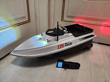 рыбаловный бур: Радиоуправляемая прикормочная лодка для рыбалки 12V с Сонарам — 5