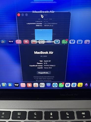 Ноутбуки Apple (MacBook): MacBook Air 13" (M1, 2020) - Процессор: Apple M1 - Память: 8 ГБ - — 2