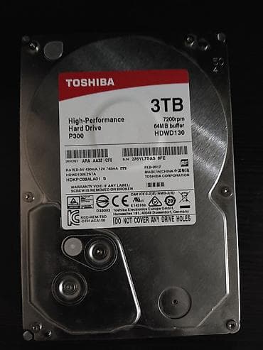 notebook hp: Жесткий диск Toshiba P300 3TB - Модель: Toshiba High-Performance Hard — 1