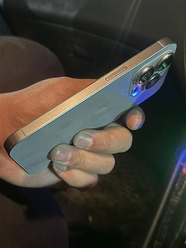 чайнек бу: IPhone 15 Pro, Колдонулган, 128 ГБ, Күмүш, Кабель, 81 % — 5