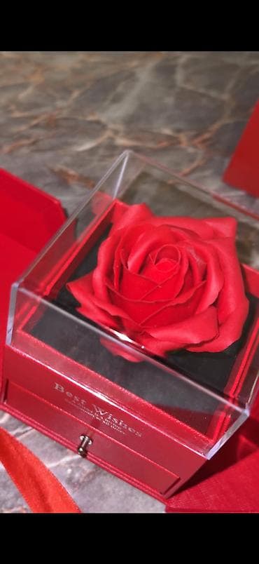 гп 5: Подарочный бокс «Best Wishes»: Вечная роза и украшение 🌹✨ Идеальное — 2