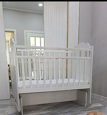 купить детский матрас: Детская кроватка «Bonne nuit», белая - Классическая прямоугольная — 2