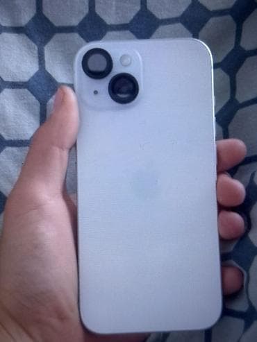 IPhone 15, Б/у, 128 ГБ, Белый, 86 %