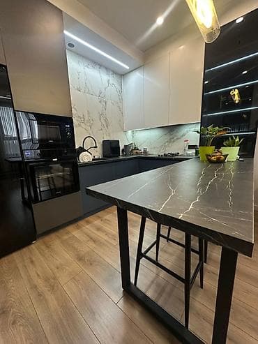 Квартиры: 2 комнаты, 55 м², Элитка, Асанбай мкр Элитка, 6 этаж, Дизайнерский ремонт — 4