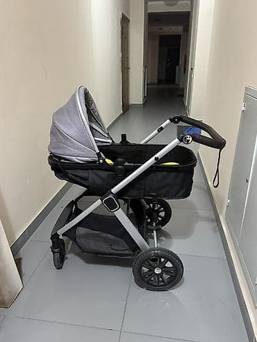 Коляски: Коляска, цвет - Серебристый, Б/у — 3