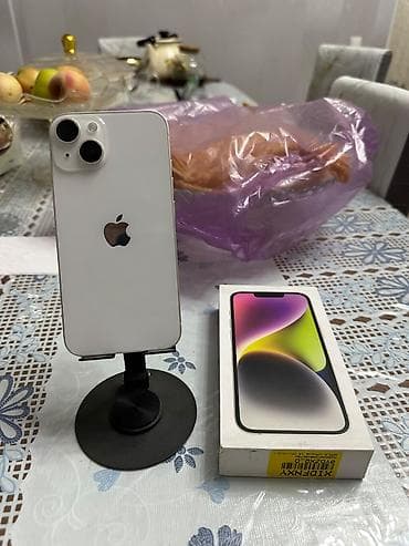 iphone 2g: IPhone 14, Б/у, 128 ГБ, Старлайт, Коробка, 85 % — 4