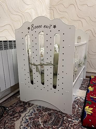 Мебель: Манеж-кровать, Б/у, С комодом — 6