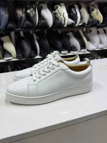 туфли лабутены мужские: Белые кожаные кеды Christian Louboutin реплика очень высокого качества — 3