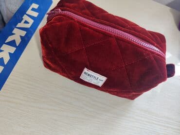 Косметика салчу баштыктар: Компактные косметички/органайзеры из стёганого бархата - Материал — 4