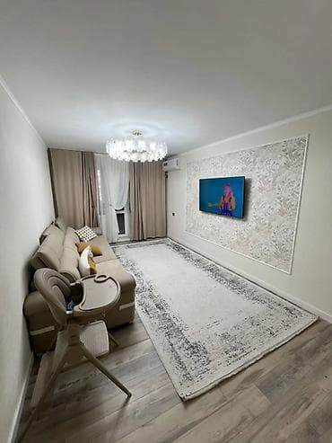 3: 3 комнаты, 63 м², 7 мкр 104 серия, 2 этаж, Косметический ремонт — 1