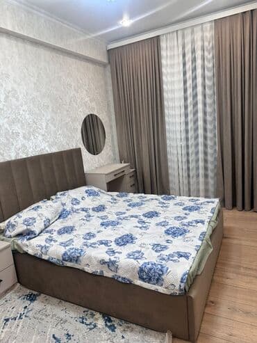 квартира долгий срок ош: 2 комнаты, Агентство недвижимости, С мебелью полностью — 2