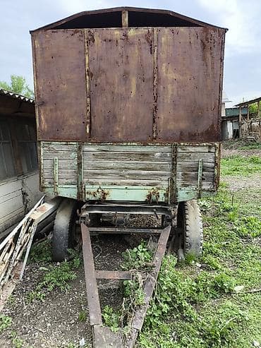 вагон на колесах: Передвижной металлический вагончик на шасси (одноосная тележка) — 4