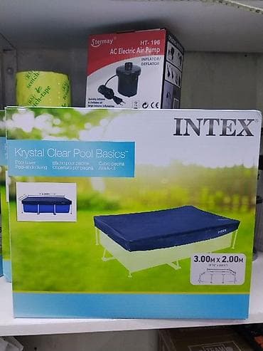 в бассейн: Крышка для каркасного бассейна Intex Krystal Clear Pool Basics. - — 1