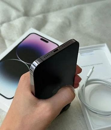 iphone 13: IPhone 14 Pro Max, Б/у, 256 ГБ, Deep Purple, Коробка, 85 % — 4