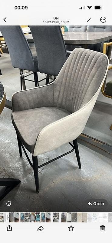 metta samurai: Стул для кухни, Железо, цвет - Серый — 1