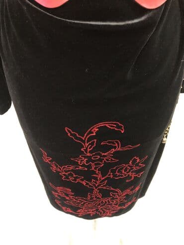 короткие платья из бархата: Бархатное платье бирюзовое платье без подклада юбка, туничка — 4