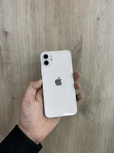 ufs 3: IPhone 12, Б/у, 128 ГБ, Белый, Защитное стекло, Чехол, 74 % — 1