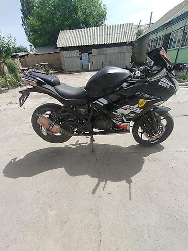 мотор скутер: Мотоцикл спорт-турист Kawasaki Ninja (стайлинг с гоночными стикерами — 2