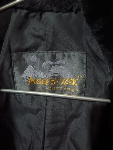 пальто черное женское: Дубленка, Классическая модель, Турция, По колено, M — 5