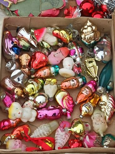 российские художники: Продаются набор ёлочных украшений (винтажные стеклянные игрушки — 8