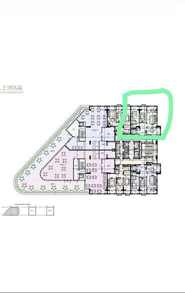 3 кв: 3 комнаты, 123 м², Элитка, 10 этаж, Готовая ПСО (под самоотделку) — 2