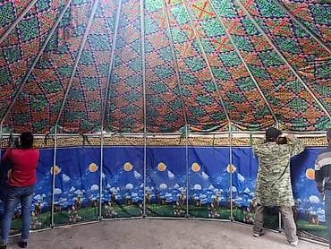 Юрта (разборная) - Традиционная круглая конструкция на металлическом