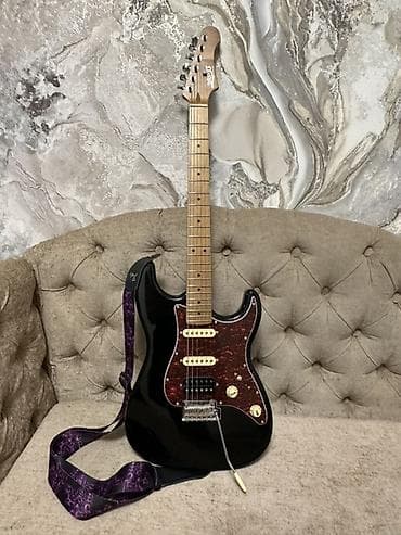 Музыкальные инструменты: Электрогитара JET Guitars + ремень для гитары и каподастр в подарок — 6