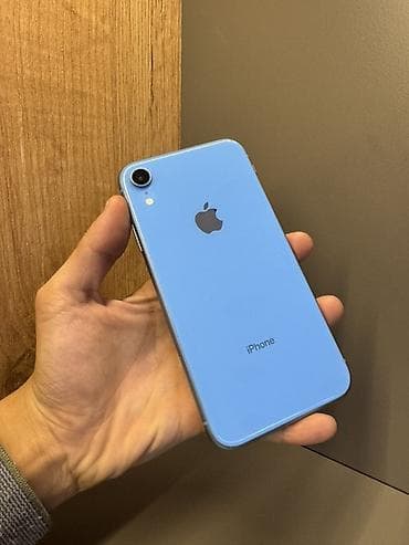 айфон х6: IPhone Xr, Голубой, Кабель — 1